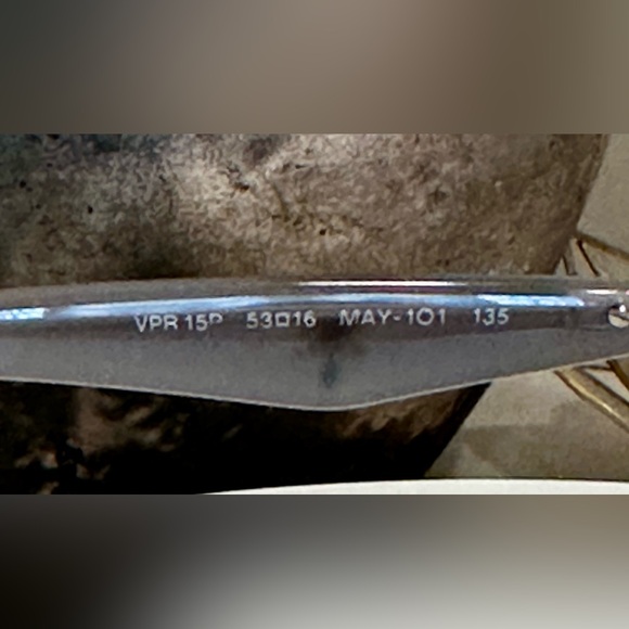 Prada - 2-Tone Blue-Gray/Ambery Brown - Rx Eyeglass Frames - w/ PRADA Hard-Case - Picture 15 of 15